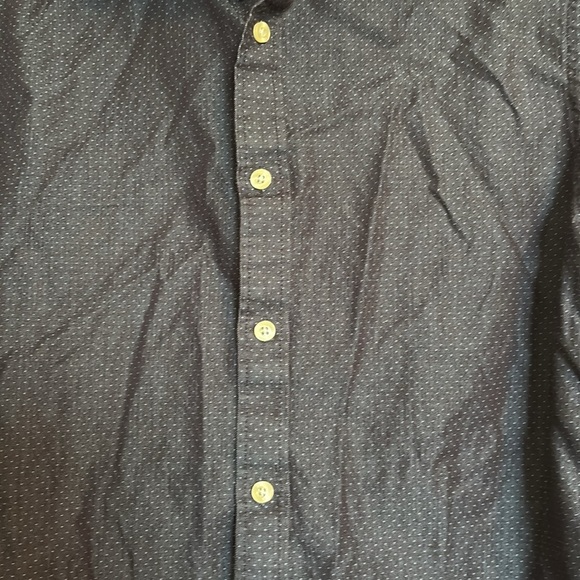 MICHAEL Michael Kors men’s blue polka dot button down shirt size 15-15.5 - Picture 3 of 9